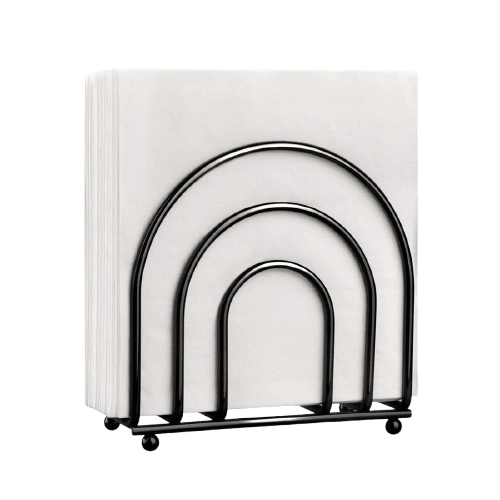 IRON NAPKIN HOLDER (BLACK)